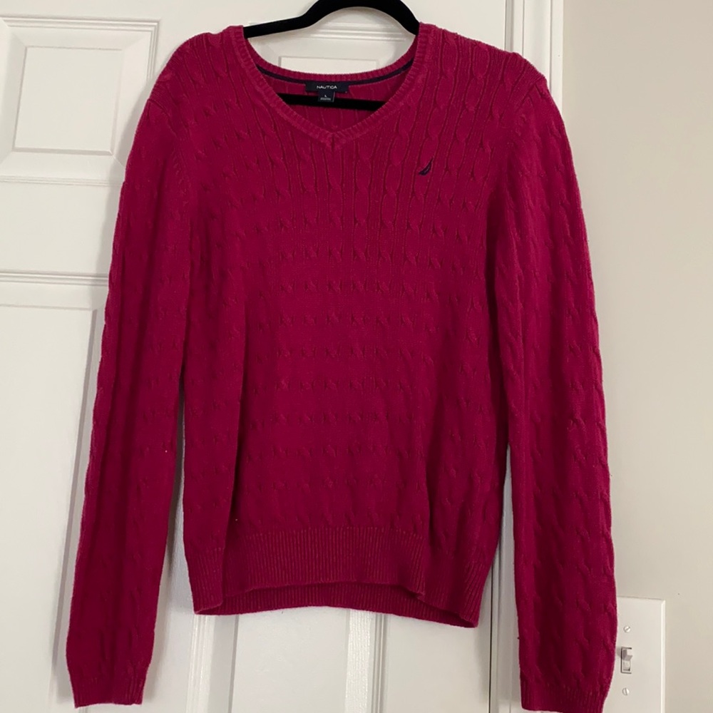 Nautica cable knit sweater